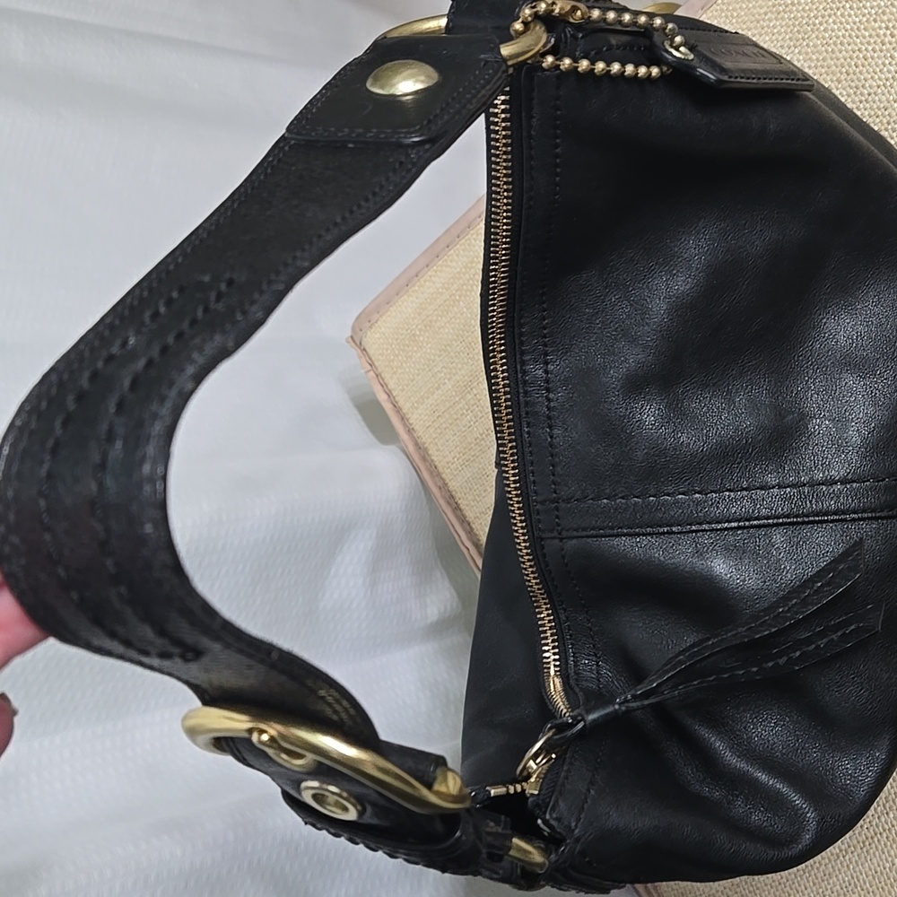 SALE* Coach Soho Black Leather Hobo Bag 11828 EUC - Picture 15 of 16